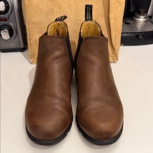 Blundstone BL1970 Ankle Chelsea Boots sz US 8 Antique Brown Leather